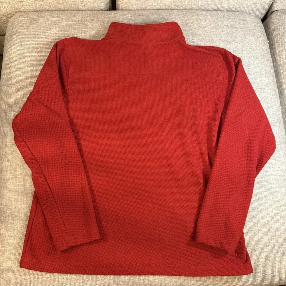 The North Face Men's XXL Red 1/4 Zip Fleece Pullover Lightweight Jacket